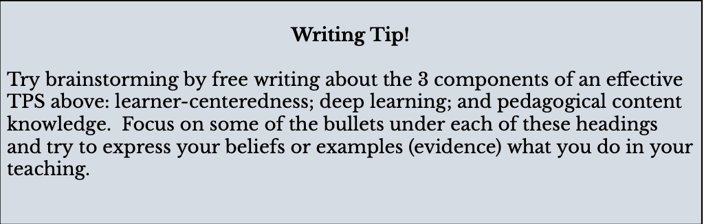 Writing Tip